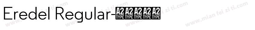 Eredel Regular字体转换